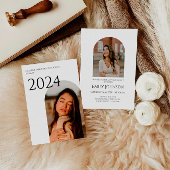 Elegant Boho Arch Afstuderen Kaart