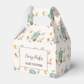 Elegant Boho Baby Meisje Kleding Baby shower Bedankdoosjes (Achterkant)