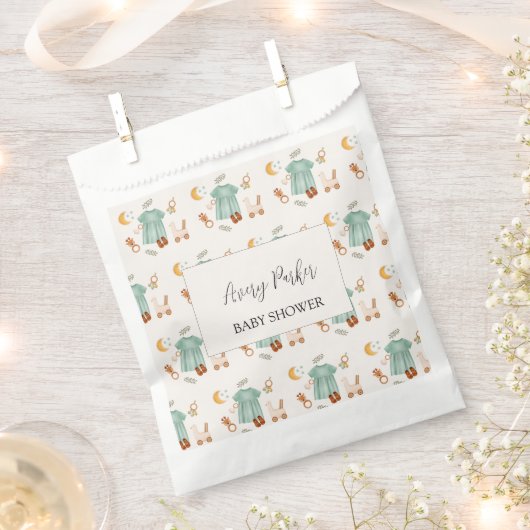 Elegant Boho Baby Meisje Kleding Baby shower Bedankzakje (Geknipt)