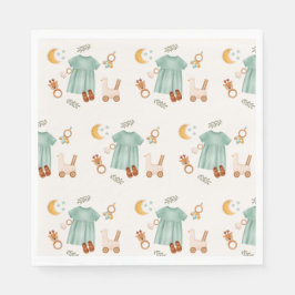 Elegant Boho Baby Meisje Kleding Baby shower Servet