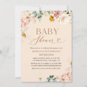 Elegant Boho Baby shower Invitation Kaart (Voorkant)