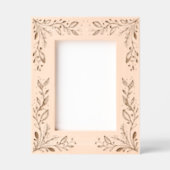 Elegant Boho Bloem Gegraveerde Lijstjes (Voorkant)