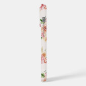 Elegant Boho Bloem | Initieel Monogram iPhone Hoesje (Linkerkant)