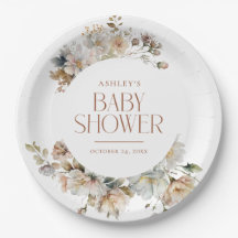 Elegant Boho  Bloemen Botanisch Baby shower