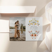 Elegant  Boho Bloemen Bruiloft Save the Date
