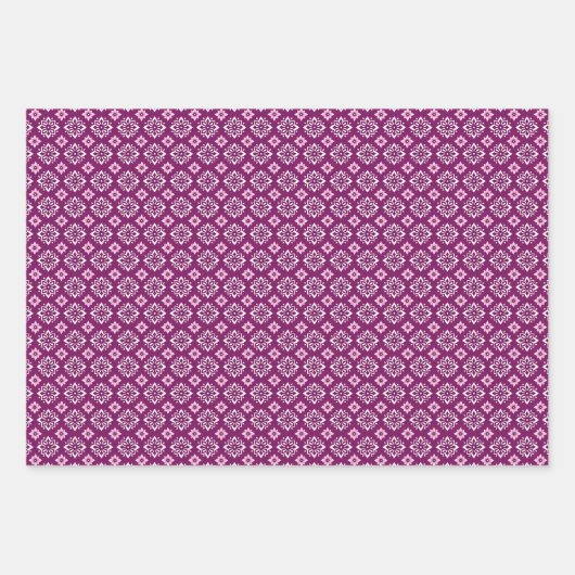 Elegant Boho Bloemenpatroon Inpakpapier Vel (Voorkant 2)