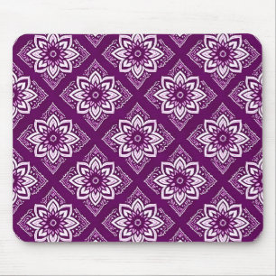 Elegant Boho Bloemenpatroon Muismat