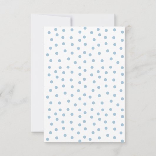 Elegant Boho Blue Balloon Baby shower Bedankkaart (Achterkant)