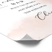 Elegant boho blush roze momosa bar sign poster (Hoek)