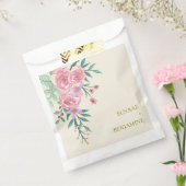 Elegant Boho Blush Roze Waterverf Bloemen Bruiloft Bedankzakje (Gezegeld)