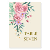 Elegant Boho Blush Roze Waterverf Bloemen Bruiloft Kaart (Achterkant)