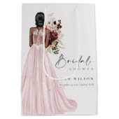 Elegant Boho Blush Wedding Gown Vrijgezellenfeest Medium Cadeauzakje (Achterkant)