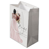 Elegant Boho Blush Wedding Gown Vrijgezellenfeest Medium Cadeauzakje (Achterkant Gekanteld)