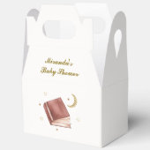 Elegant Boho Boek Moon Star Baby shower Bedankdoosjes (Open)