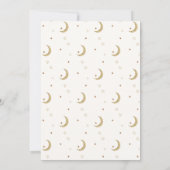 Elegant Boho Boek Moon Star Baby shower Bedankkaart (Achterkant)