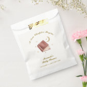 Elegant Boho Boek Moon Star Baby shower Bedankzakje (Gezegeld)