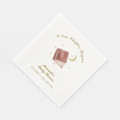 Elegant Boho Boek Moon Star Baby shower Servet (Hoek)