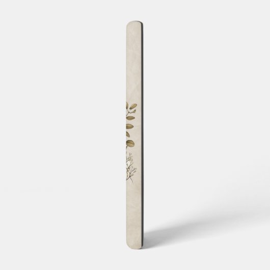 Elegant Boho Book Stack Floral  Name Samsung Galaxy Hoesje (Linkerkant)