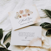 Elegant Boho Botanical Dank je wel Bedankkaart