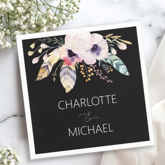 Elegant Boho Bouquet Wedding Servet