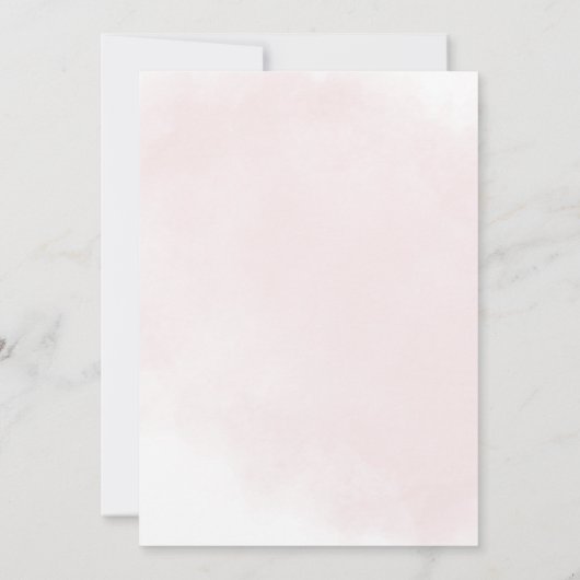 Elegant Boho Bourgondië Blush Bloemen Bruiloft Kaart (Achterkant)