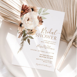 Elegant Boho Bridal Shower Kaart