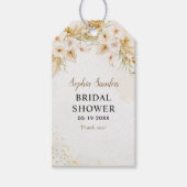 Elegant Boho Bridal Shower with yellow flowers Cadeaulabel (Voorkant)