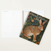 Elegant boho bruin bos konijn planner (Display)