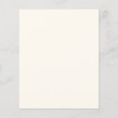 Elegant Boho Bruin Gouden Schaar Haar Menu (Achterkant)