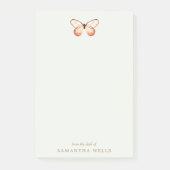 Elegant Boho Butterfly gepersonaliseerd Post-it® Notes (Voorkant)