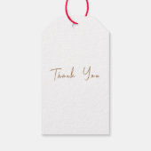 Elegant Boho Butterfly Wildflower Baby shower Cadeaulabel (Achterkant)