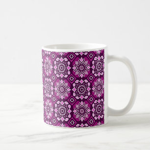 Elegant Boho Chic Floral Pattern Koffiemok