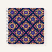 Elegant Boho Chic Floral Pattern Notitieboek (Voorkant)