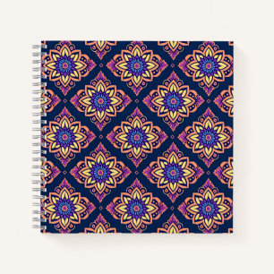 Elegant Boho Chic Floral Pattern Notitieboek