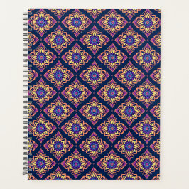 Elegant Boho Chic Floral Pattern Planner
