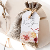 Elegant Boho Chic Floral Vrijgezellenfeest Favor Cadeaulabel