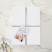 Elegant Boho Chic Floral Vrijgezellenfeest Favor Cadeaulabel (Met Touw)