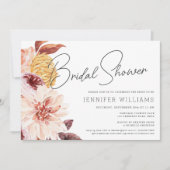 Elegant Boho Chic Floral Vrijgezellenfeest Party Kaart (Voorkant)