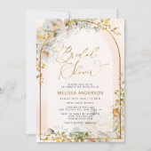 Elegant Boho Chic Garden Vrijgezellenfeest Kaart (Voorkant)