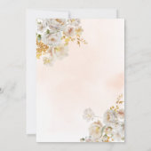 Elegant Boho Chic Garden Vrijgezellenfeest Kaart (Achterkant)