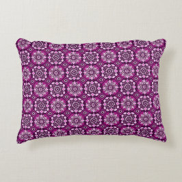 Elegant Boho Chic geometrisch bloemenpatroon Accent Kussen