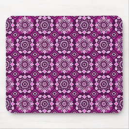 Elegant Boho Chic geometrisch bloemenpatroon Muismat