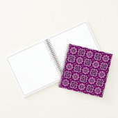 Elegant Boho Chic geometrisch bloemenpatroon Notitieboek (Binnen)