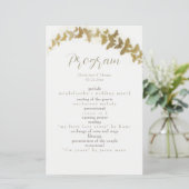 Elegant Boho Chic Gold Butterflies Simple Wedflies (Staand voorkant)