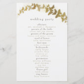 Elegant Boho Chic Gold Butterflies Simple Wedflies (Achterkant)