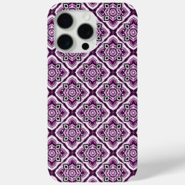Elegant Boho Chic Mandala Bloemenpatroon iPhone 15 Pro Max Hoesje