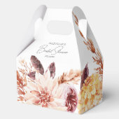 Elegant Boho Chic Waterverf Floral Vrijgezellenfee Bedankdoosjes (Achterkant)