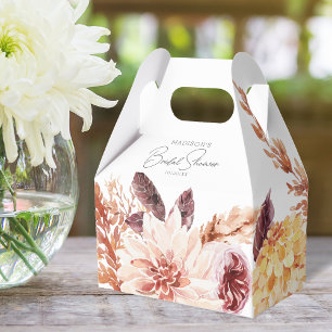 Elegant Boho Chic Waterverf Floral Vrijgezellenfee Bedankdoosjes