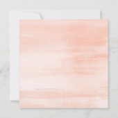 Elegant Boho Chic Waterverf Floral Vrijgezellenfee Kaart (Achterkant)