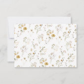 Elegant Boho Chic Wildflower Floral Future Mrs. Bedankkaart (Achterkant)